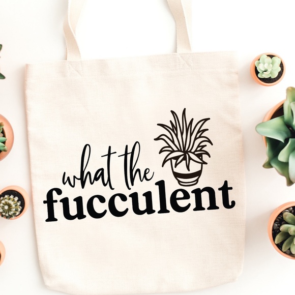 Hand Crafted Handbags - Plant Lovers Canvas Tote Bag